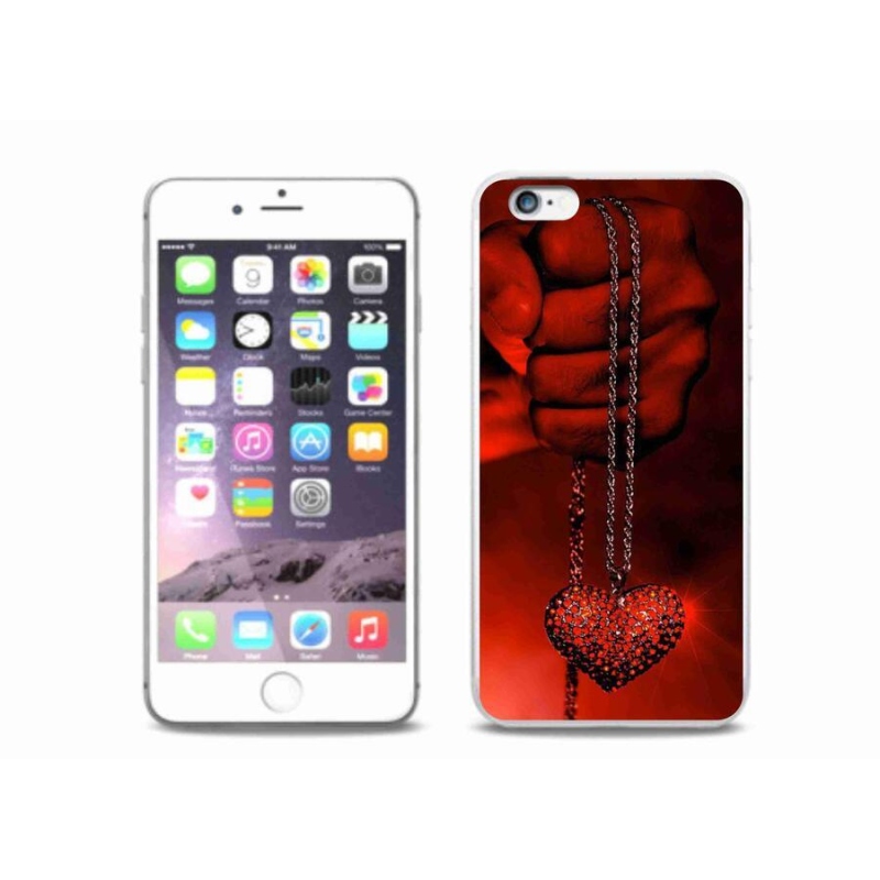 Zselés borítás mmCase iPhone 6/6S Plus készülékhez - nyaklánc