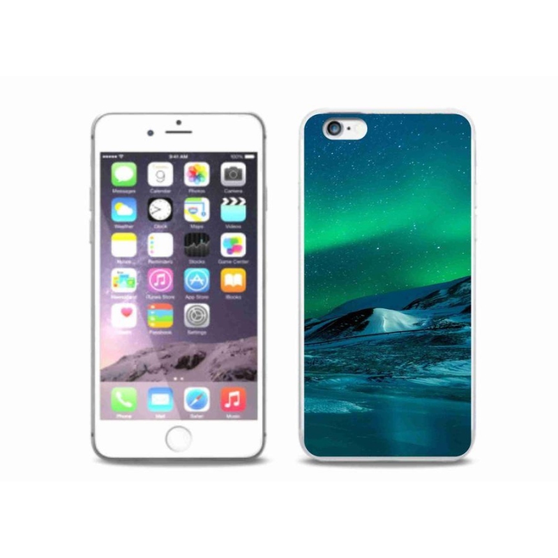 Zselés borítás mmCase iPhone 6/6S Plus készülékhez - sarki fény