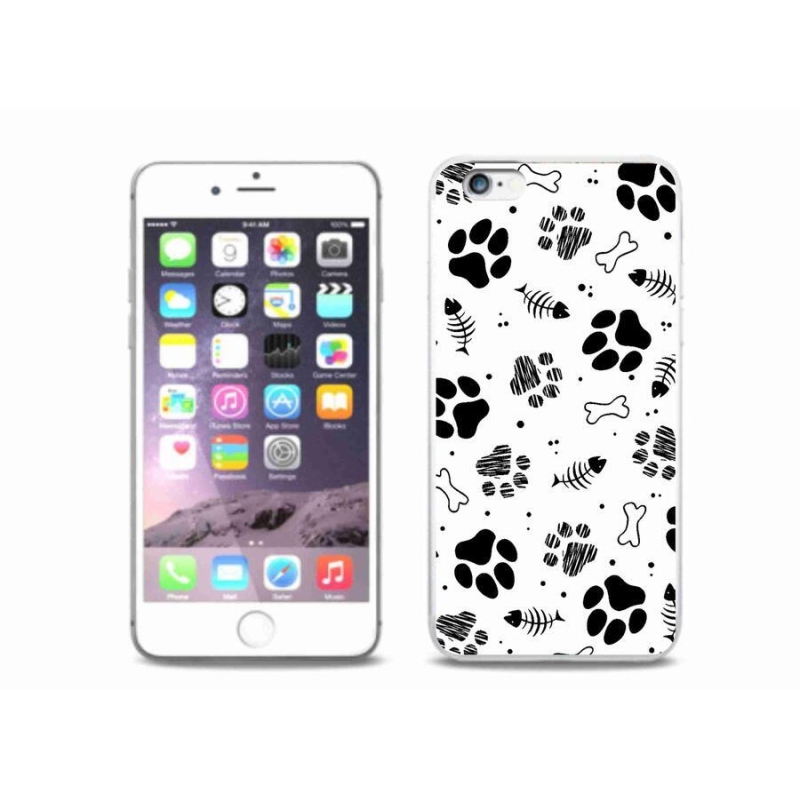 Zselés borítás mmCase iPhone 6/6S Plus készülékhez - kutyamancsok 1