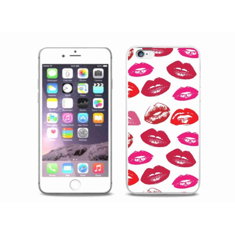 Gél védőburkolat mmCase iPhone 6/6S Plus készülékhez - ajkak