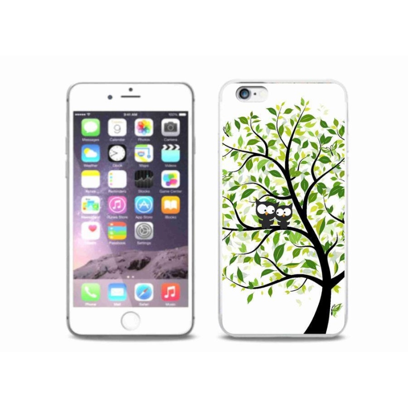 Zselés borítás mmCase iPhone 6/6S Plus készülékhez - baglyok a fán