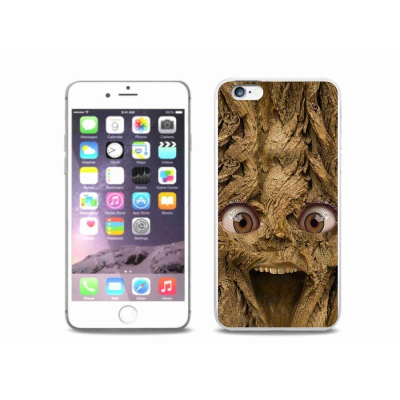 Gél borítás mmCase iPhone 6/6S Plus készülékhez - boldog fa szemekkel