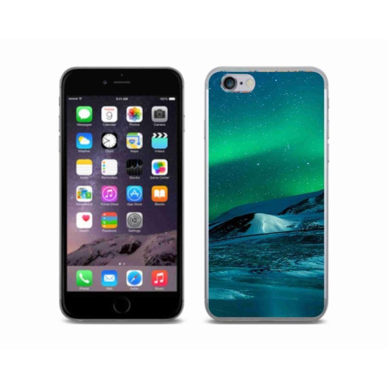 Zselés borítás mmCase iPhone 6/6S készülékhez - sarki fény