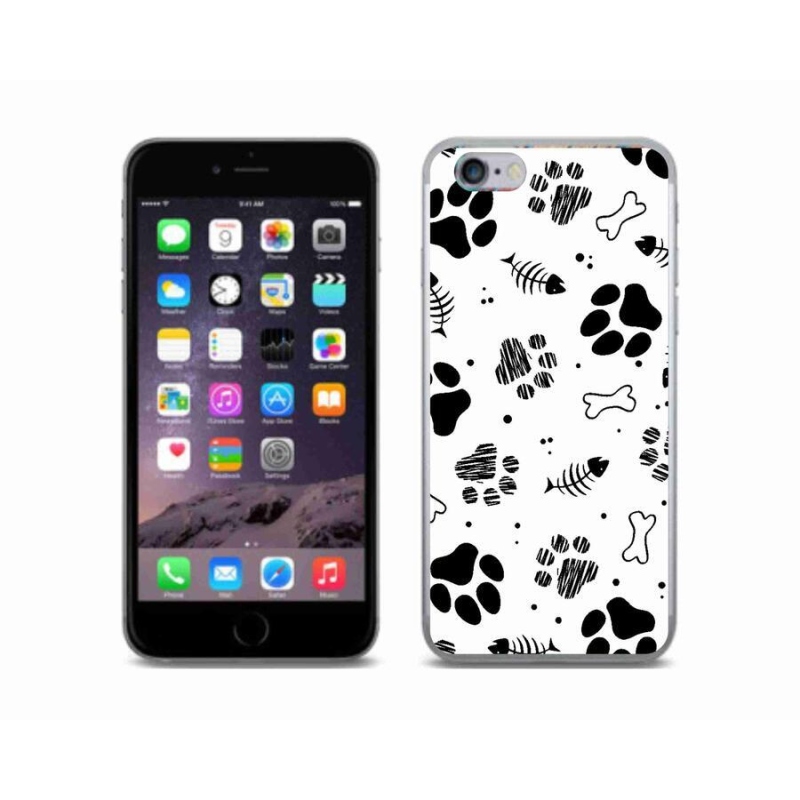 Zselés borítás mmCase iPhone 6/6S készülékhez - kutyamancsok 1