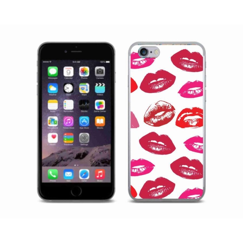 Zselés borítás mmCase iPhone 6/6S készülékhez - ajkak