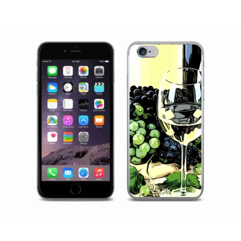 Zselés borítás mmCase iPhone 6/6S készülékhez - borospohár