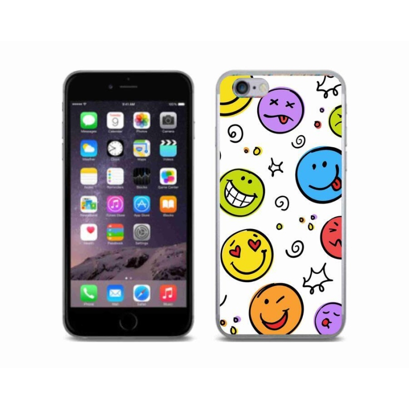 Gél borítás mmCase iPhone 6/6S készülékhez - smiley-k