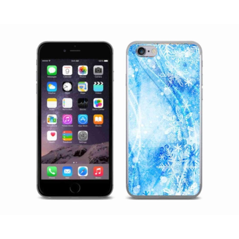 Gél borítás mmCase iPhone 6/6S készülékhez - hópelyhek