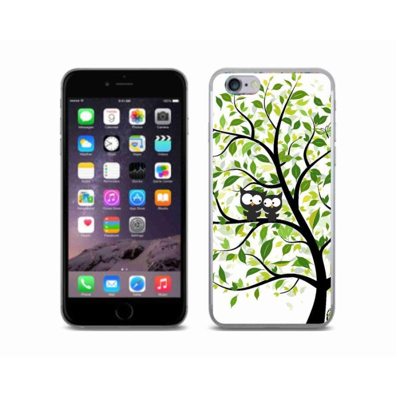 Zselés borítás mmCase iPhone 6/6S készülékhez - baglyok a fán
