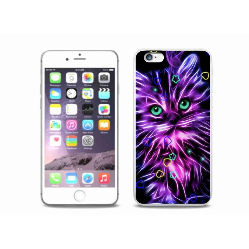 Zselés borítás mmCase iPhone 6 Plus/6S Plus készülékhez - absztrakt macska
