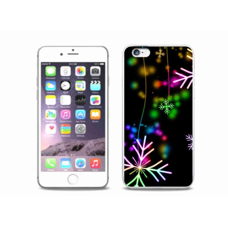 Zselés borítás mmCase iPhone 6 Plus/6S Plus készülékhez - színes pelyhekkel