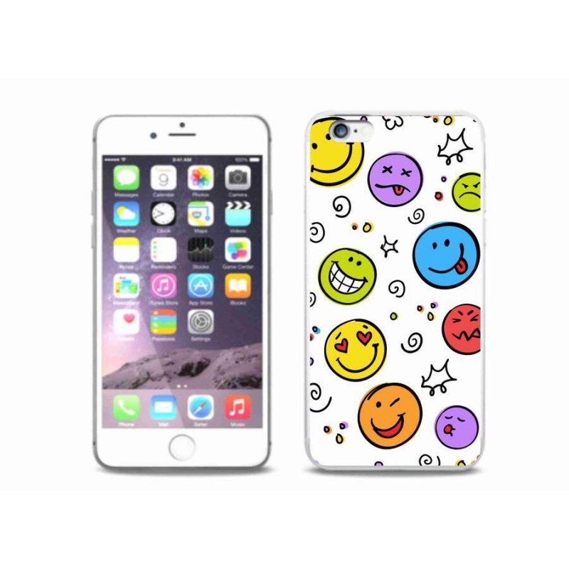 Zselés borítás mmCase iPhone 6 Plus/6S Plus készülékhez - smiley-k