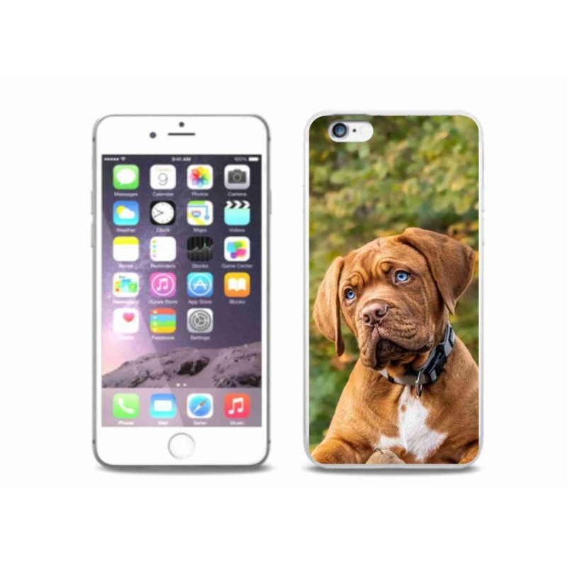 Gél védőburkolat mmCase iPhone 6 Plus/6S Plus készülékhez - kölyökkutyakék