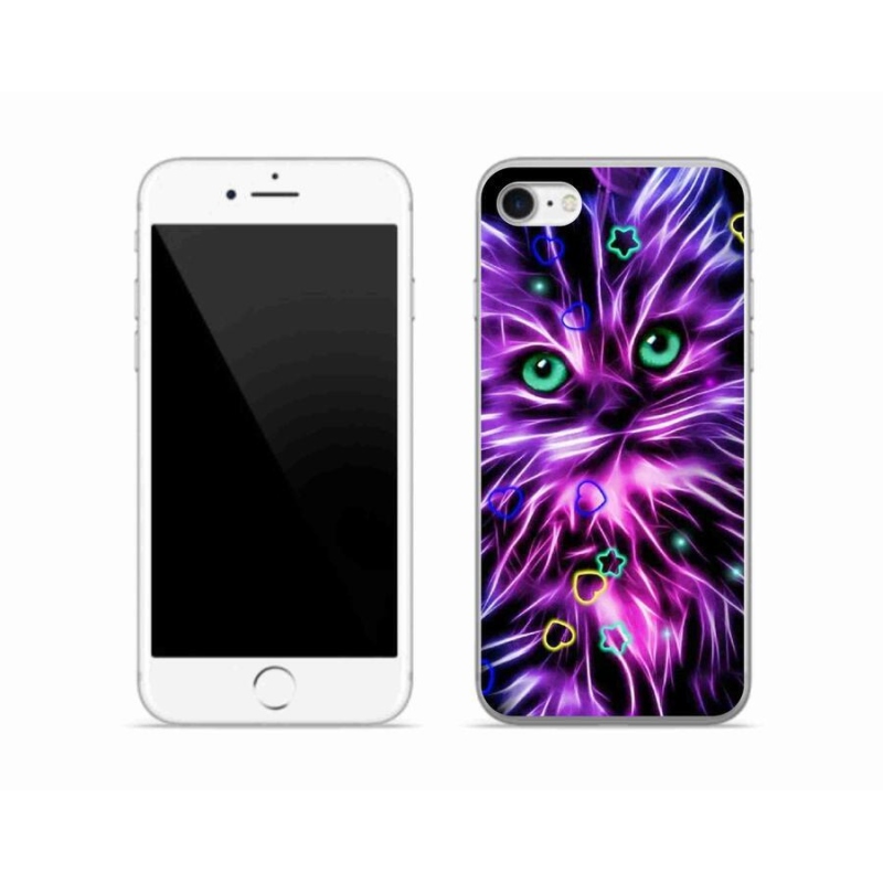 Gél borítás mmCase iPhone 7 készülékhez - absztrakt macska