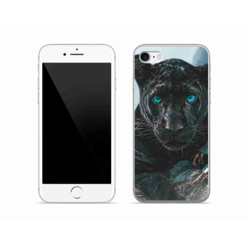 Zselés borítás mmCase iPhone 7 készülékhez - fekete párduc