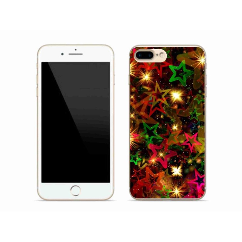 Zselés borítás mmCase iPhone 7 Plus készülékhez - színes csillagok