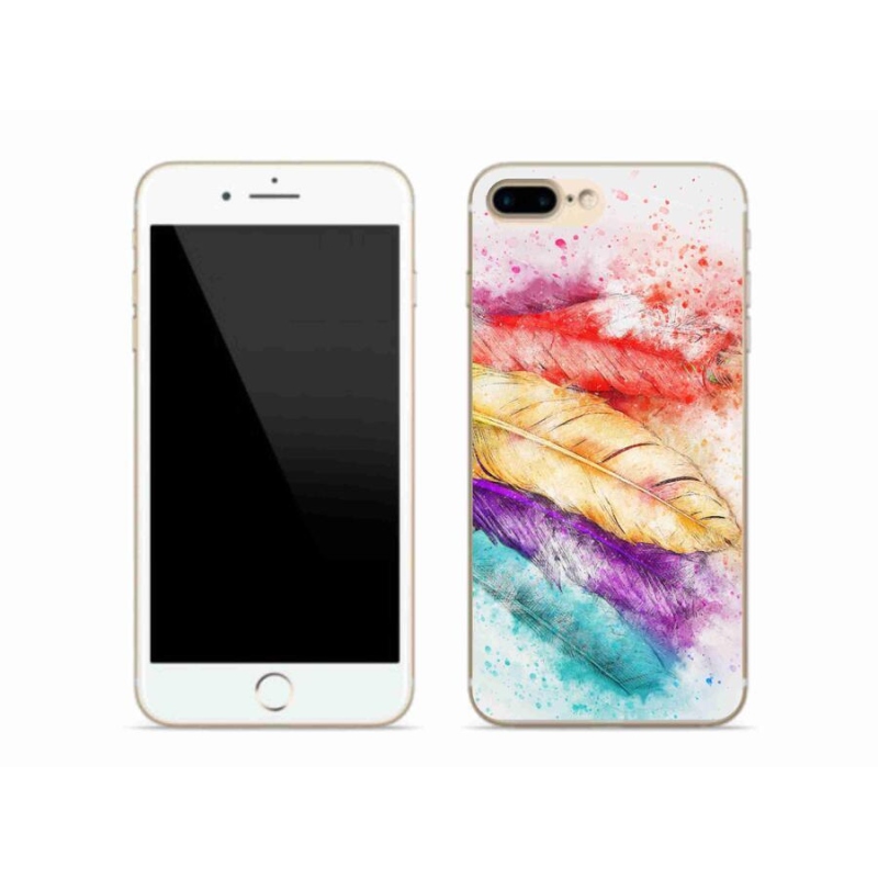 Zselés borítás mmCase iPhone 7 Plus készülékhez - színes toll