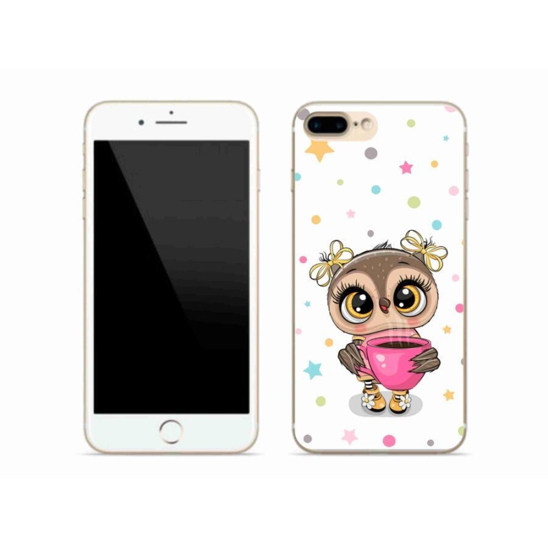 Zselés borítás mmCase iPhone 7 Plus készülékhez - rajzfilm bagoly