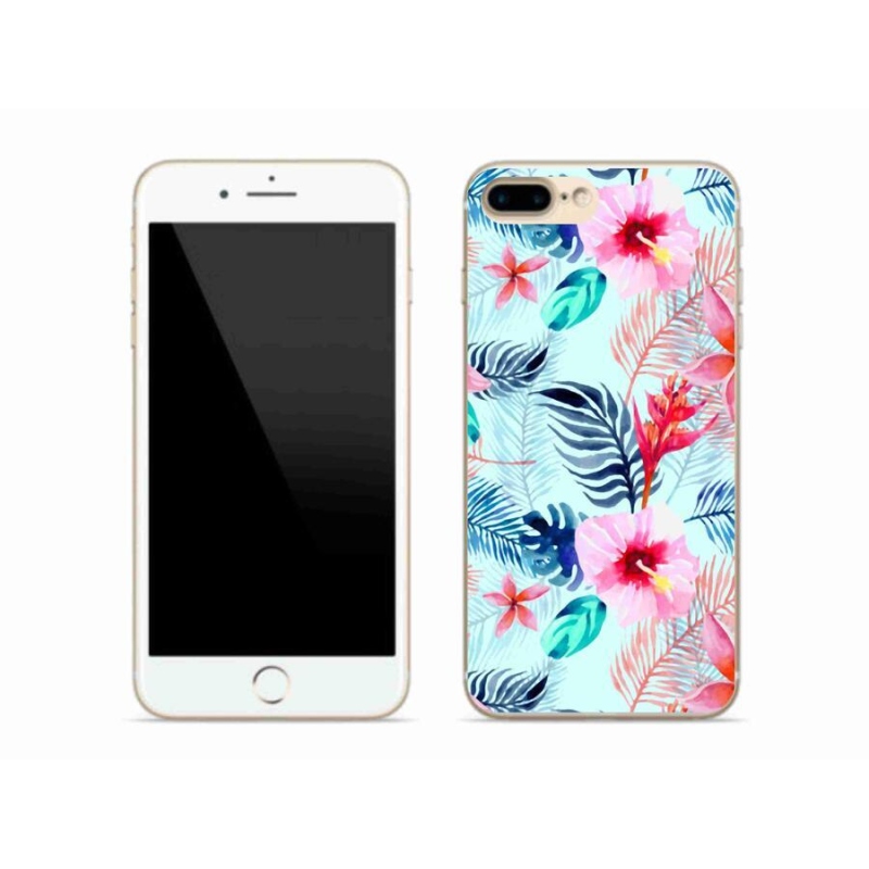 Zselés borítás mmCase iPhone 7 Plus készülékhez - virágok