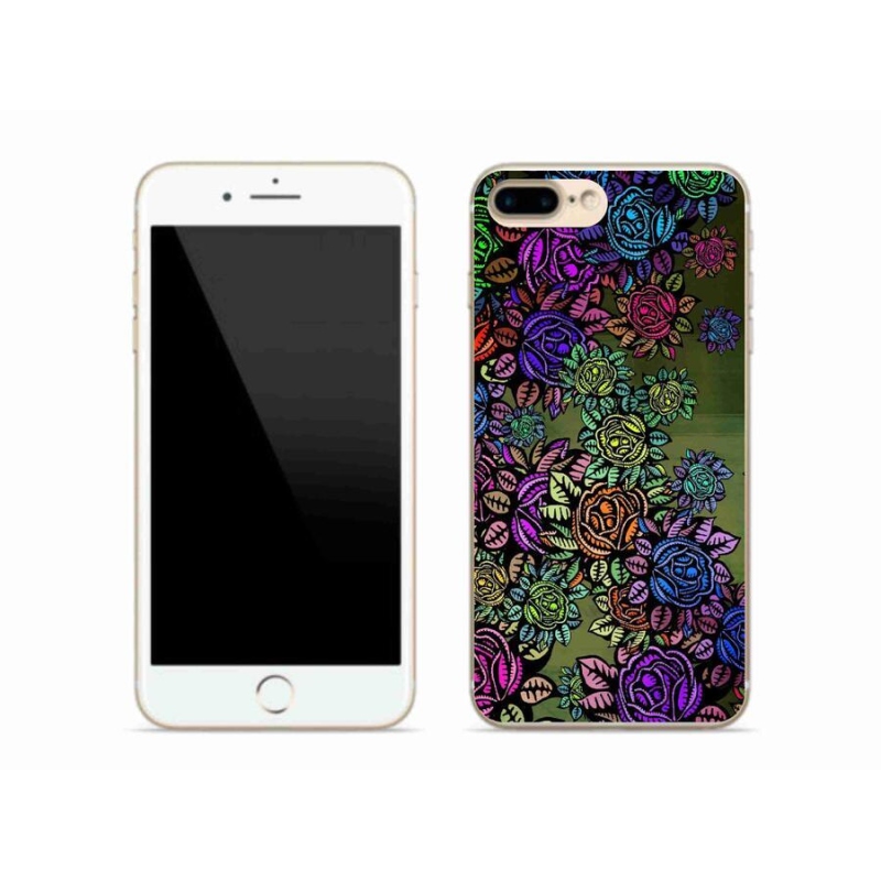 Gél borítás mmCase iPhone 7 Plus készülékhez - virágok 6