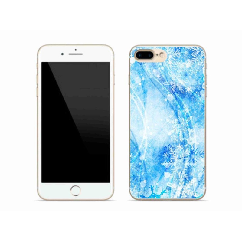 Zselés borítás mmCase iPhone 7 Plus készülékhez - hópelyhek