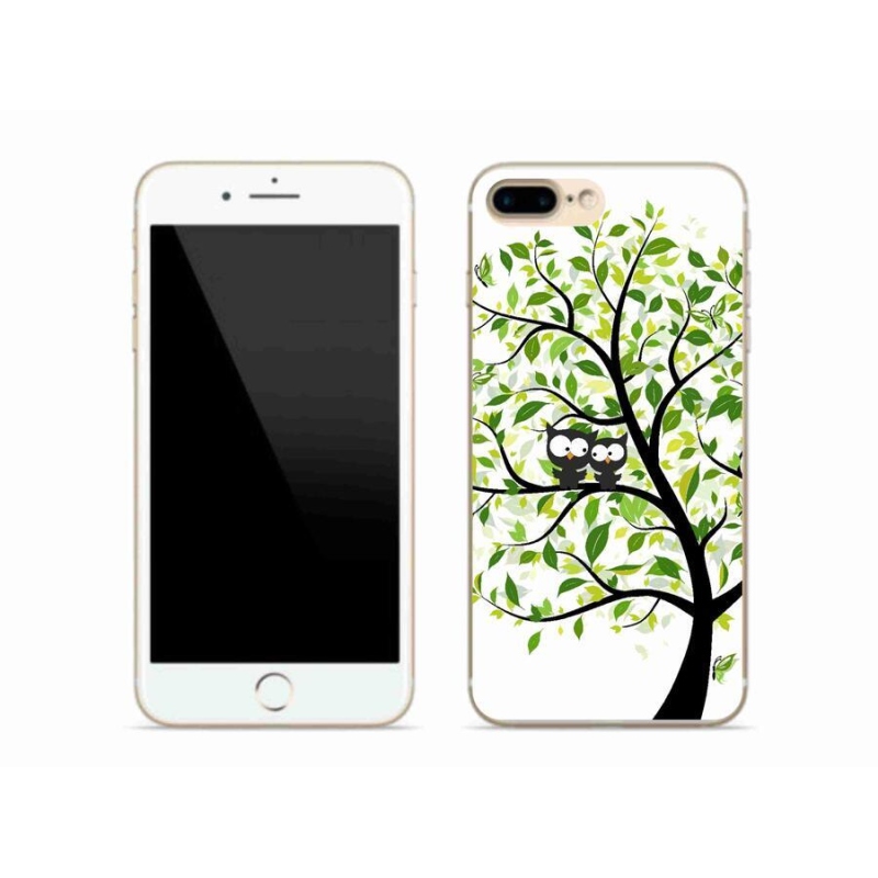 Zselés borítás mmCase iPhone 7 Plus készülékhez - baglyok a fán