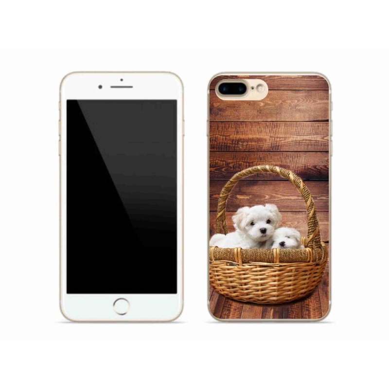 Zselés borítás mmCase iPhone 7 Plus készülékhez - kiskutyák