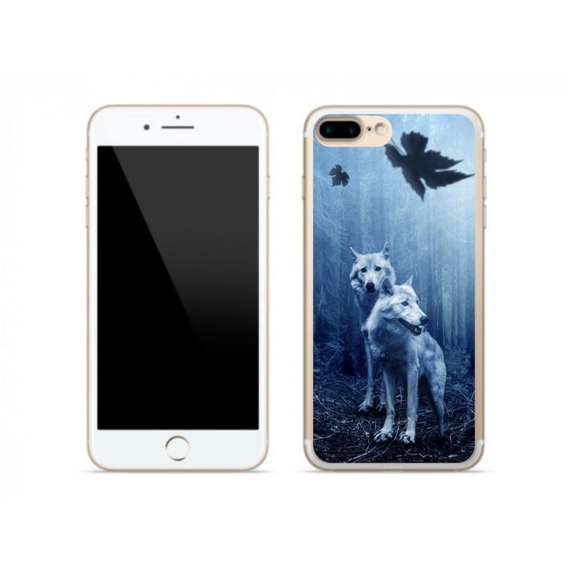 Zselés borítás mmCase iPhone 7 Plus készülékhez - farkasok az erdőben