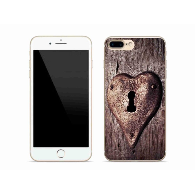 Zselés borítás mmCase iPhone 7 Plus készülékhez - szív alakú zár