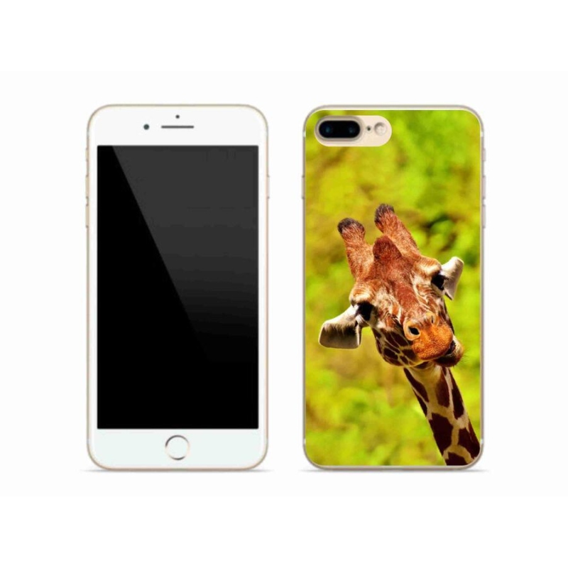 Zselés borítás mmCase iPhone 7 Plus készülékhez - zsiráf