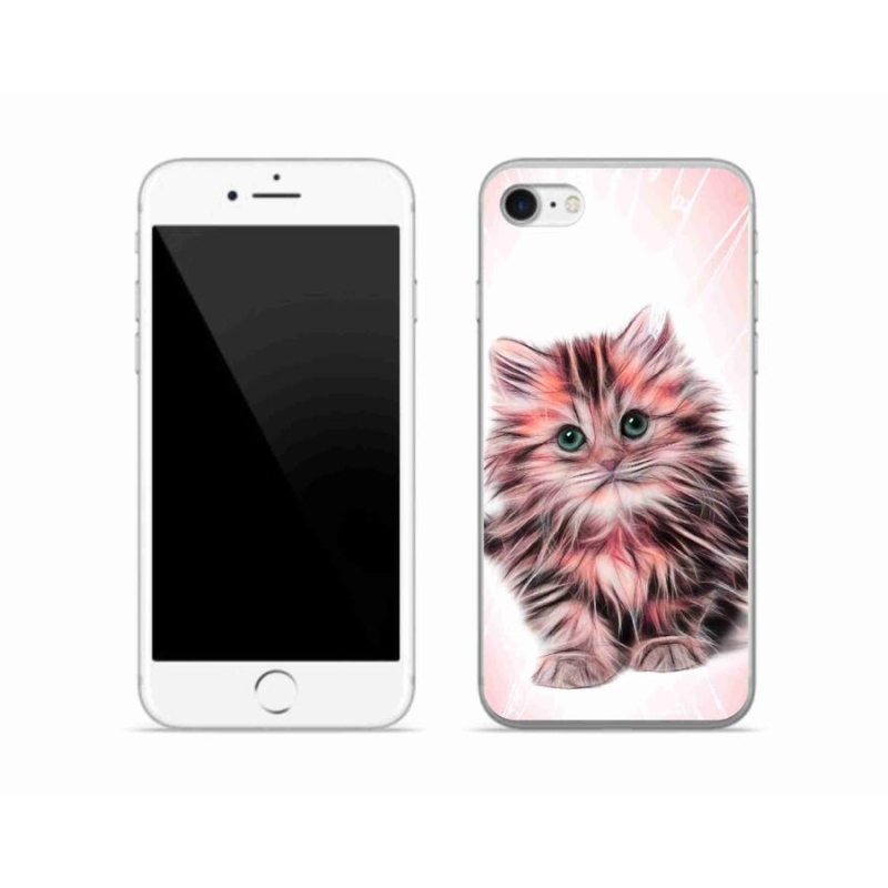 Gél borítás mmCase iPhone 7 készülékhez - aranyos cica