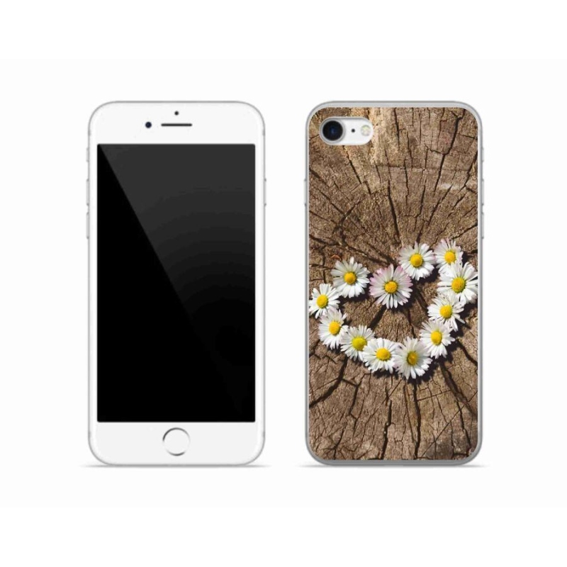 Zselés borítás mmCase iPhone 7 készülékhez - Százszorszépek szíve