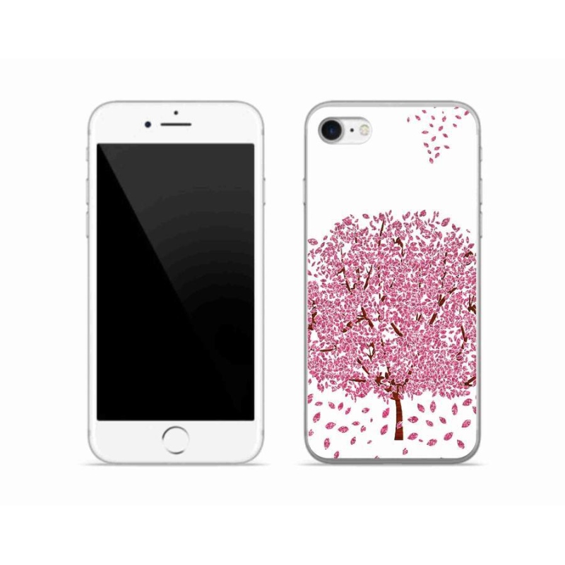 Gél borítás mmCase iPhone 8 készülékhez - rajzfilmfa levelekkel