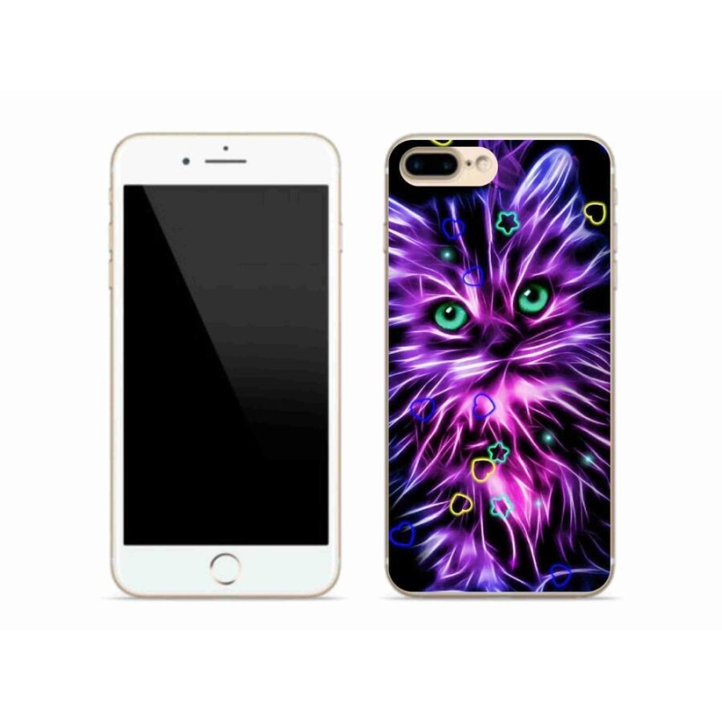 Zselés borítás mmCase iPhone 8 Plus készülékhez - absztrakt macska