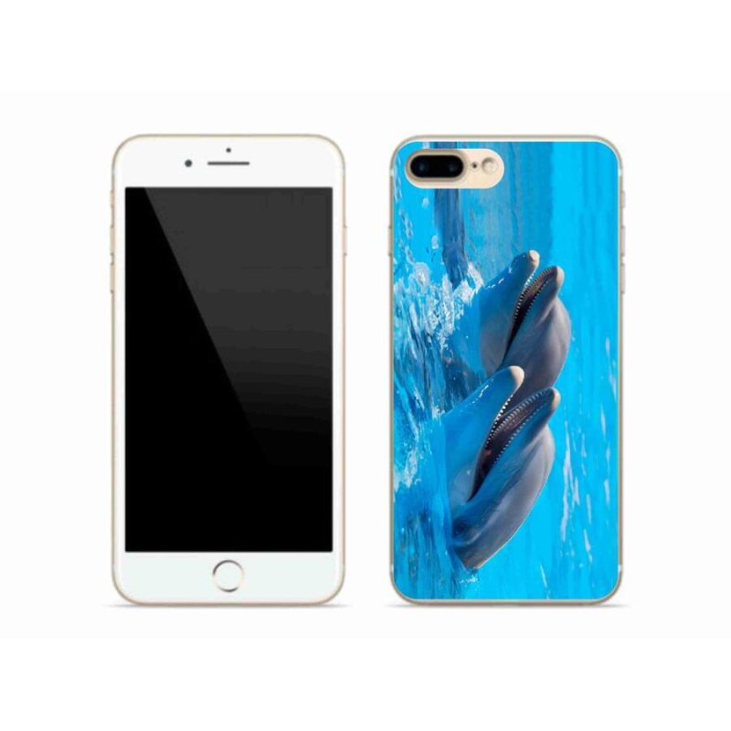 Zselés borítás mmCase iPhone 8 Plus készülékhez - delfinek