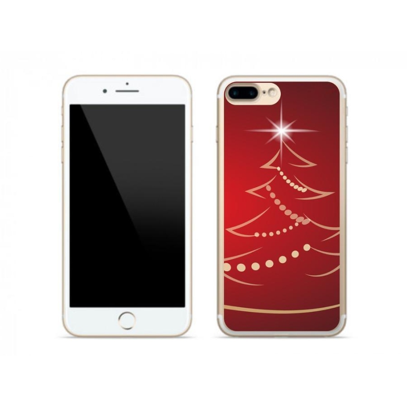 Zselés borítás mmCase iPhone 8 Plus készülékhez - karácsonyfa karikatúra