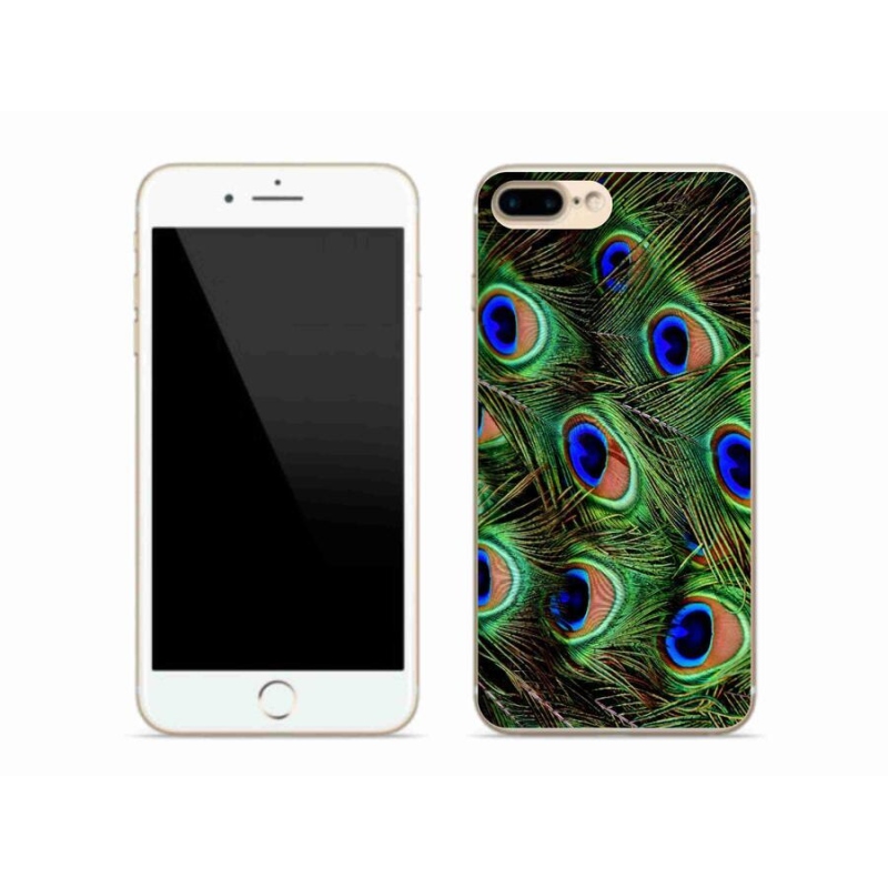 Zselés borítás mmCase iPhone 8 Plus készülékhez - pávatoll
