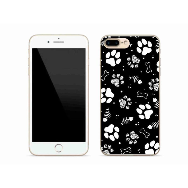 Zselés borítás mmCase iPhone 8 Plus készülékhez - kutyamancsok