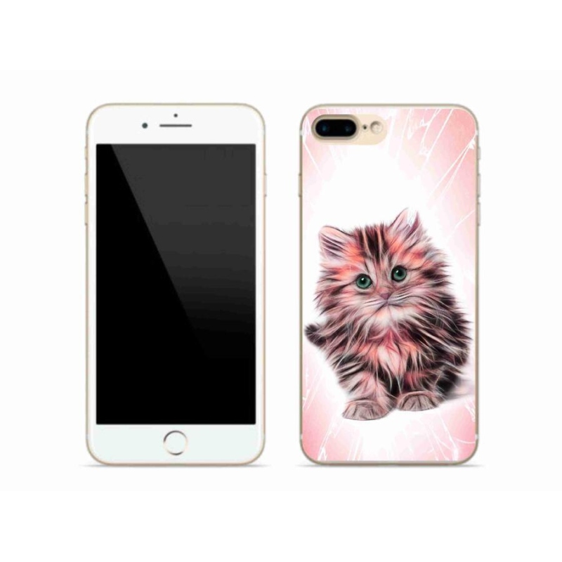 Gél borítás mmCase iPhone 8 Plus készülékhez - aranyos cica