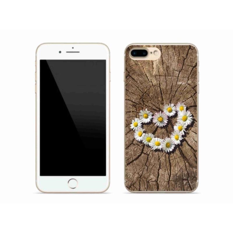 Zselés borítás mmCase iPhone 8 Plus készülékhez - Százszorszépek szíve