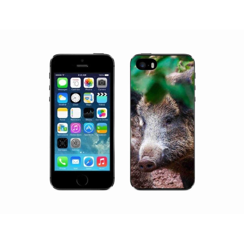 Zselés borítás mmCase iPhone SE (2016) - vaddisznóhoz