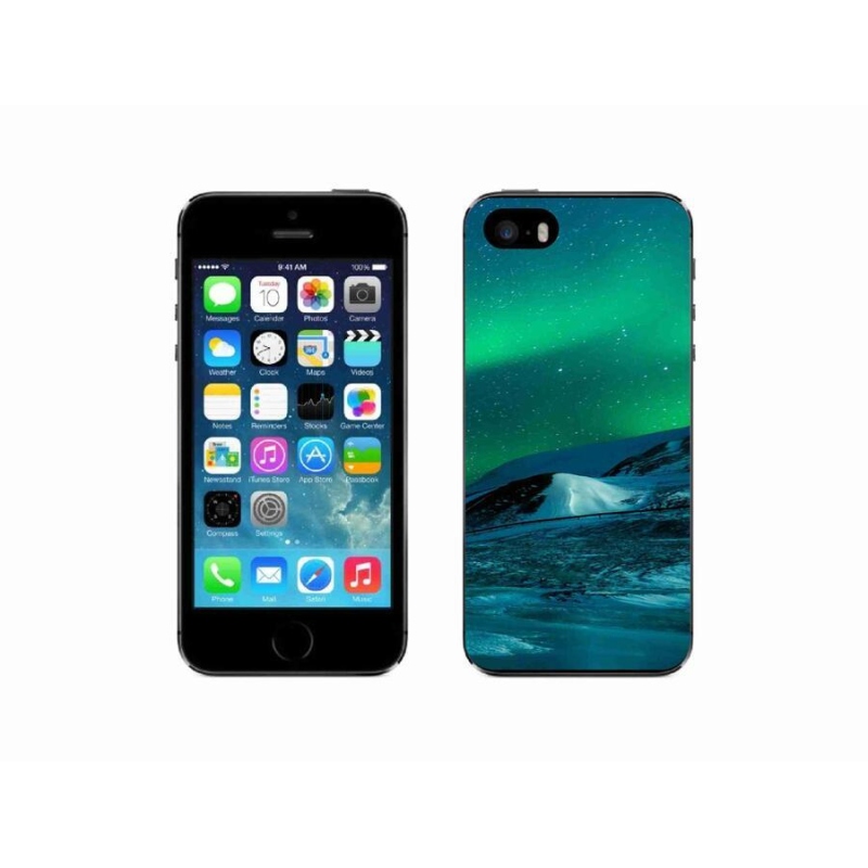 Gél borítás mmCase iPhone SE (2016) - sarki fény