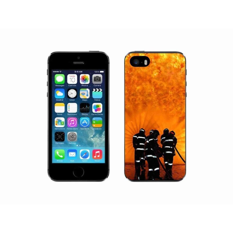 Zselés borítás mmCase iPhone SE (2016) - tűz