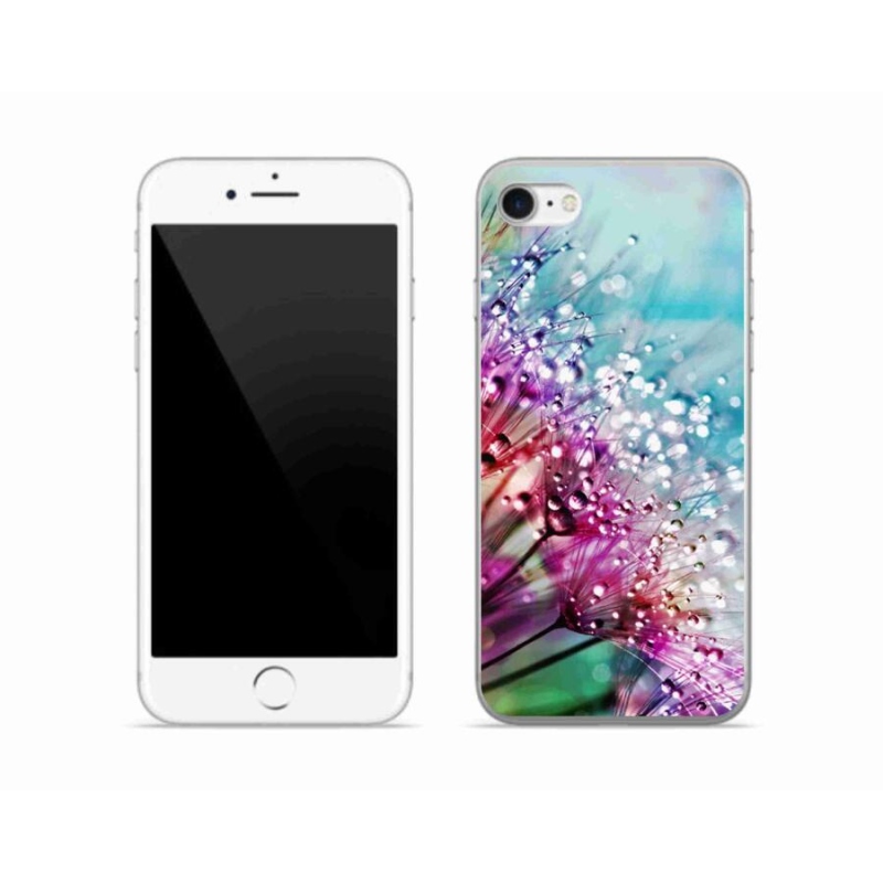 Zselés borítás mmCase iPhone SE (2020) - színes virágok