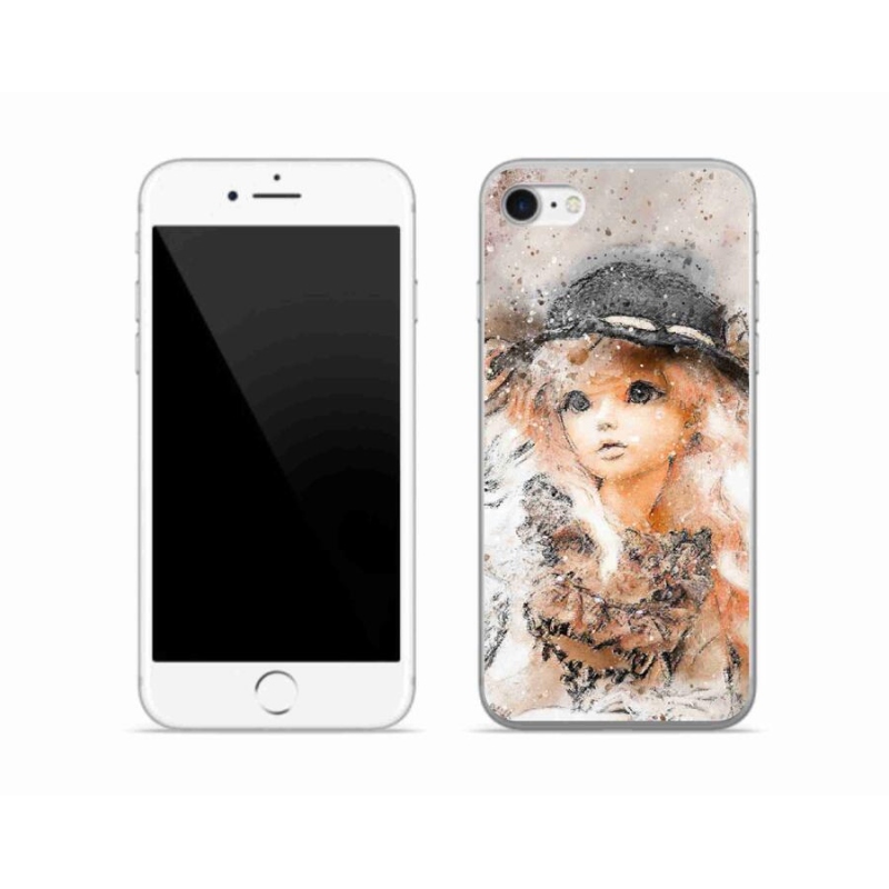 Zselés borítás mmCase iPhone SE (2020) - lány sapkával