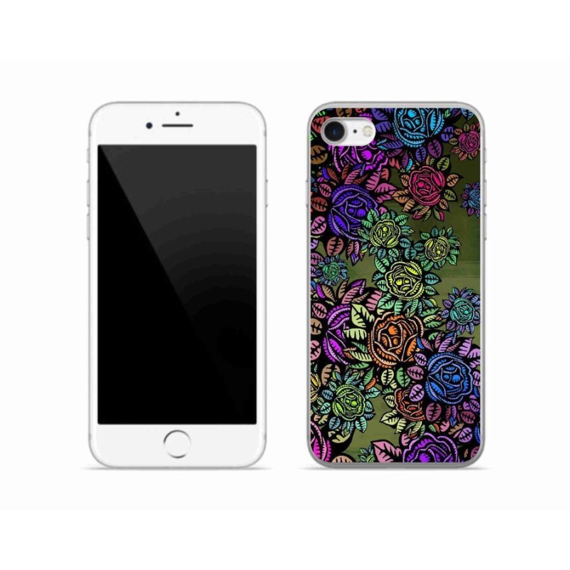 Zselés borítás mmCase iPhone SE (2020) - virágok 6