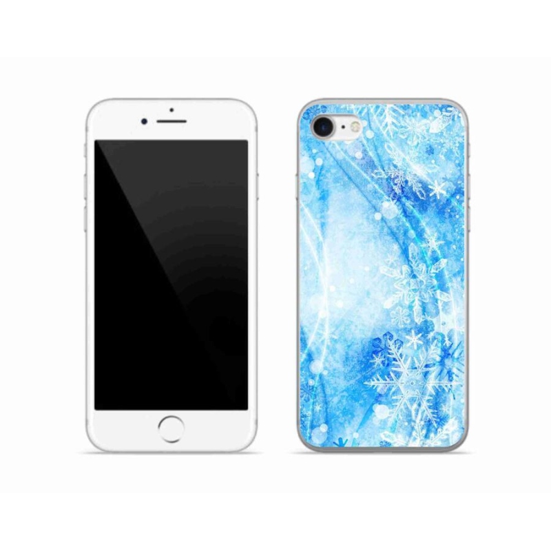 Zselés borítás mmCase iPhone SE (2020) - hópelyhekhez