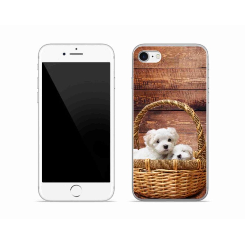 Zselés borítás mmCase iPhone SE (2022) - kölyökkutyák