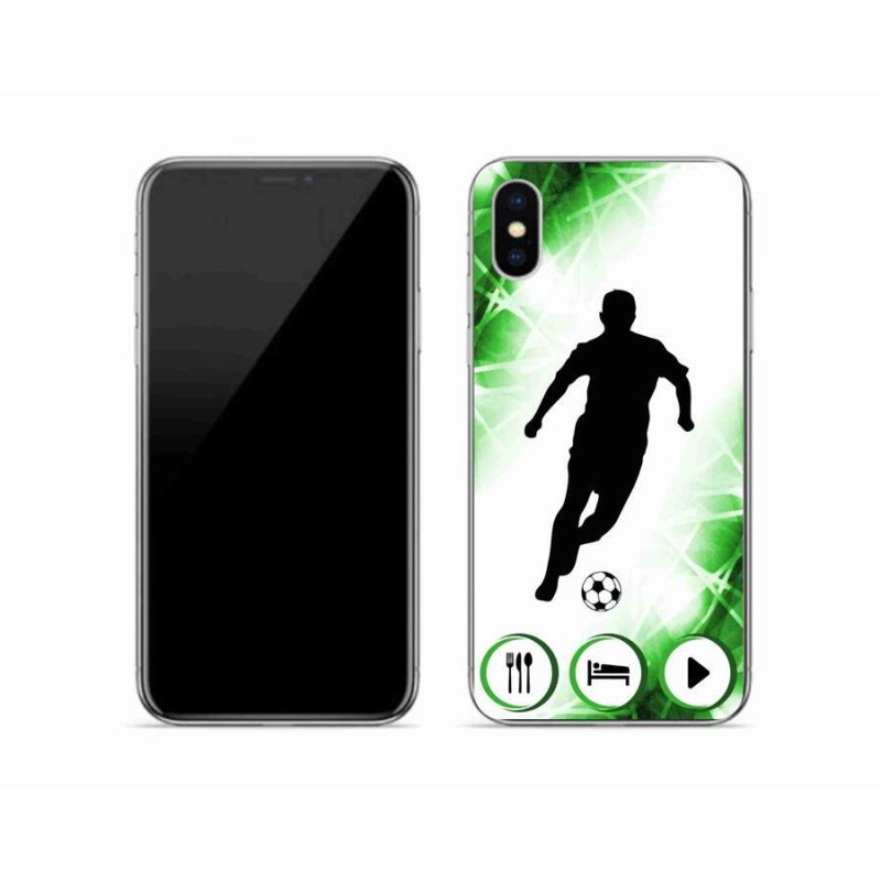 Gél borítás mmCase iPhone X készülékhez - futballista
