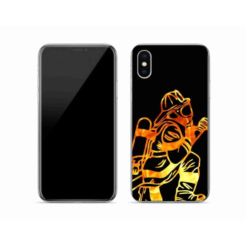 Gél borítás mmCase iPhone X készülékhez - tűzoltó 1